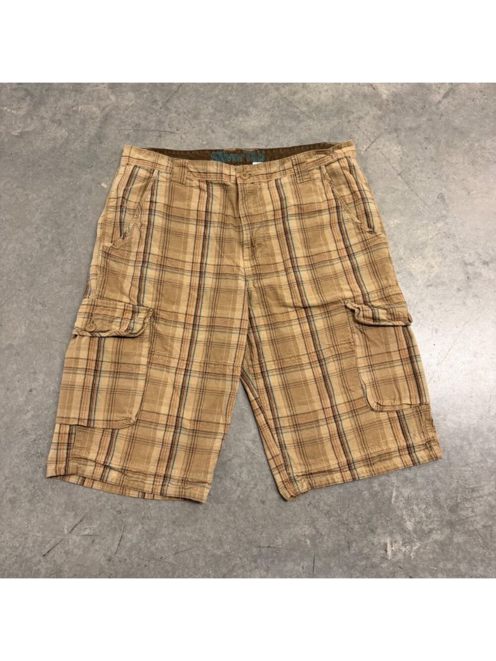 Levi's SilverTab 2000s Baggy Plaid Cargo Shorts